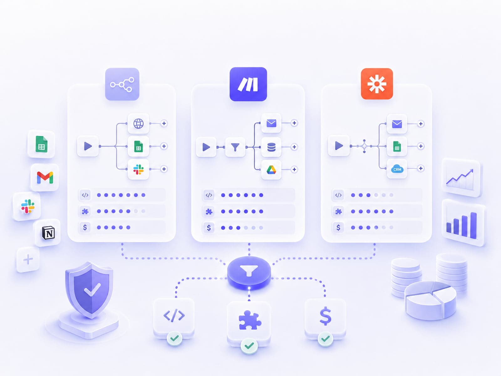 n8n vs Zapier vs Make 2026-ban: melyik mikor jó